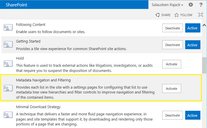 Metadata Navigation Settings Link Missing In Sharepoint 2013 Document Library Sharepoint Diary