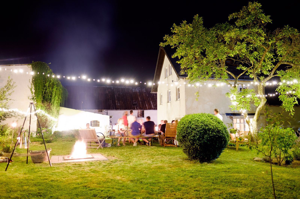 Suffershill House Sommer und Feiern im Garten