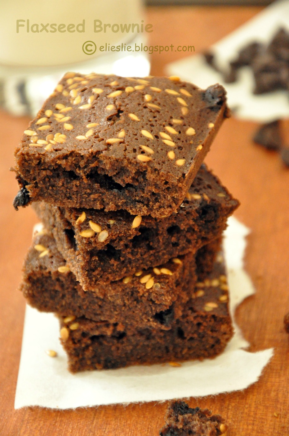 Give Thanks Flaxseed Brownie