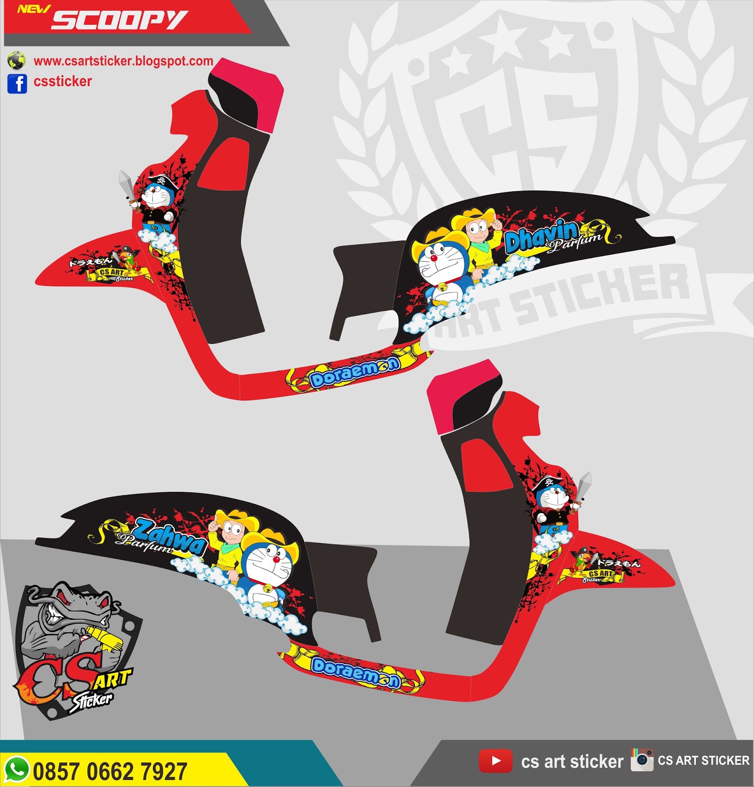 DECAL SCOOPY 2018