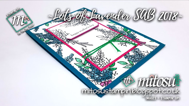 Stampin' Up! Lots of Lavender SU Card Idea SAB 2018 order from Mitosu Crafts UK Online Shop
