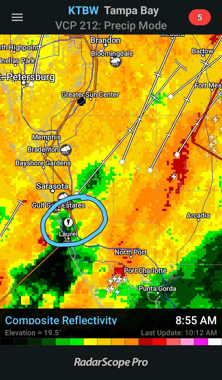 Ralph's Tropical WeatherRTW RADAR DETECTED TORNADO NORTH OF LAUREL