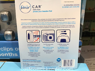 Costco 1160221 - Febreze Car Vent Clip Air Fresheners: great for keeping your car smelling fresh