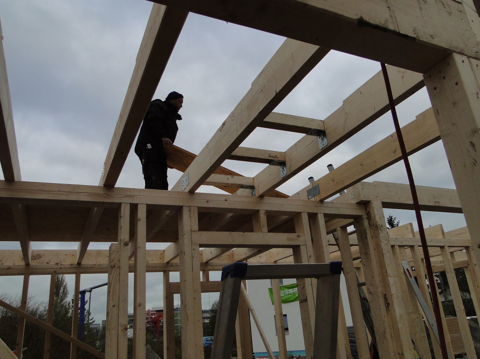 Alex und Vreni bauen ein Haus: Tag 17: Deckenbalken