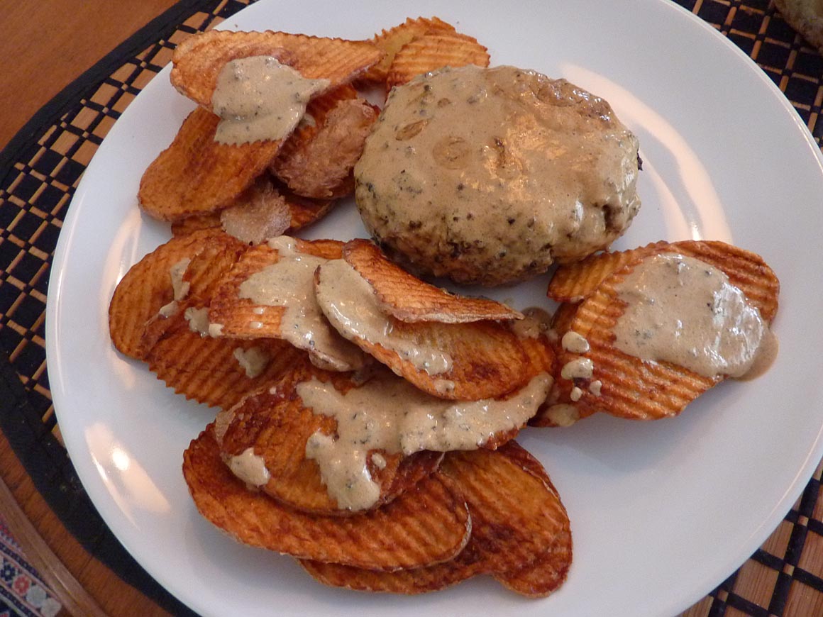 Living the life in SaintAignan Hamburger steak au poivre