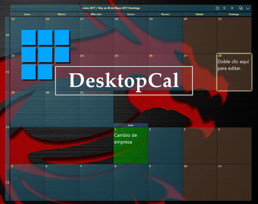 Desktop Calendar V2.2.23.4220 Calendario configurable para el