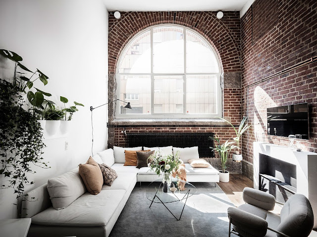 Swedish loft in an old industrial building