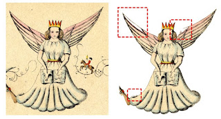 Bild "Engel" mit ungenügender Nachzeichnung