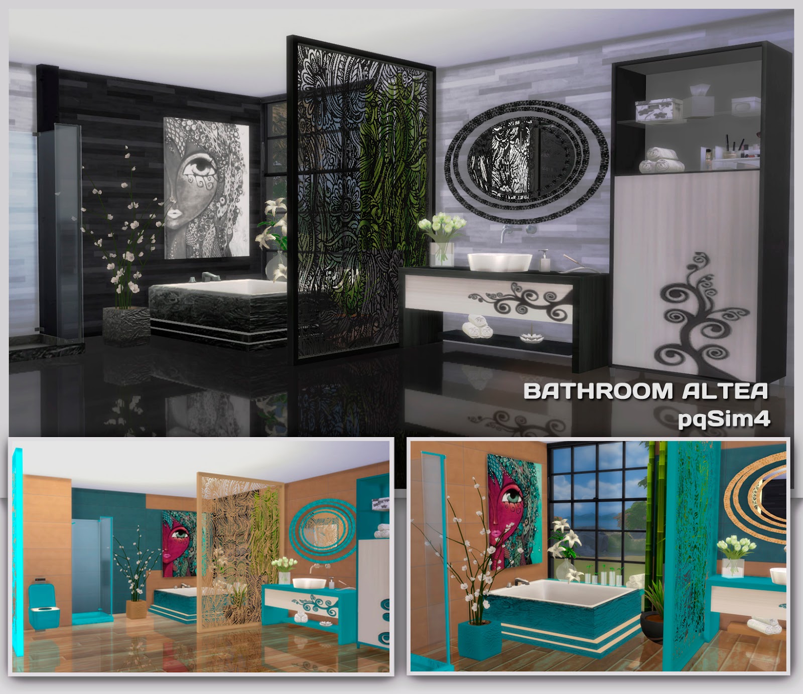 Sims 4 CC's The Best Bathroom by pqsim4