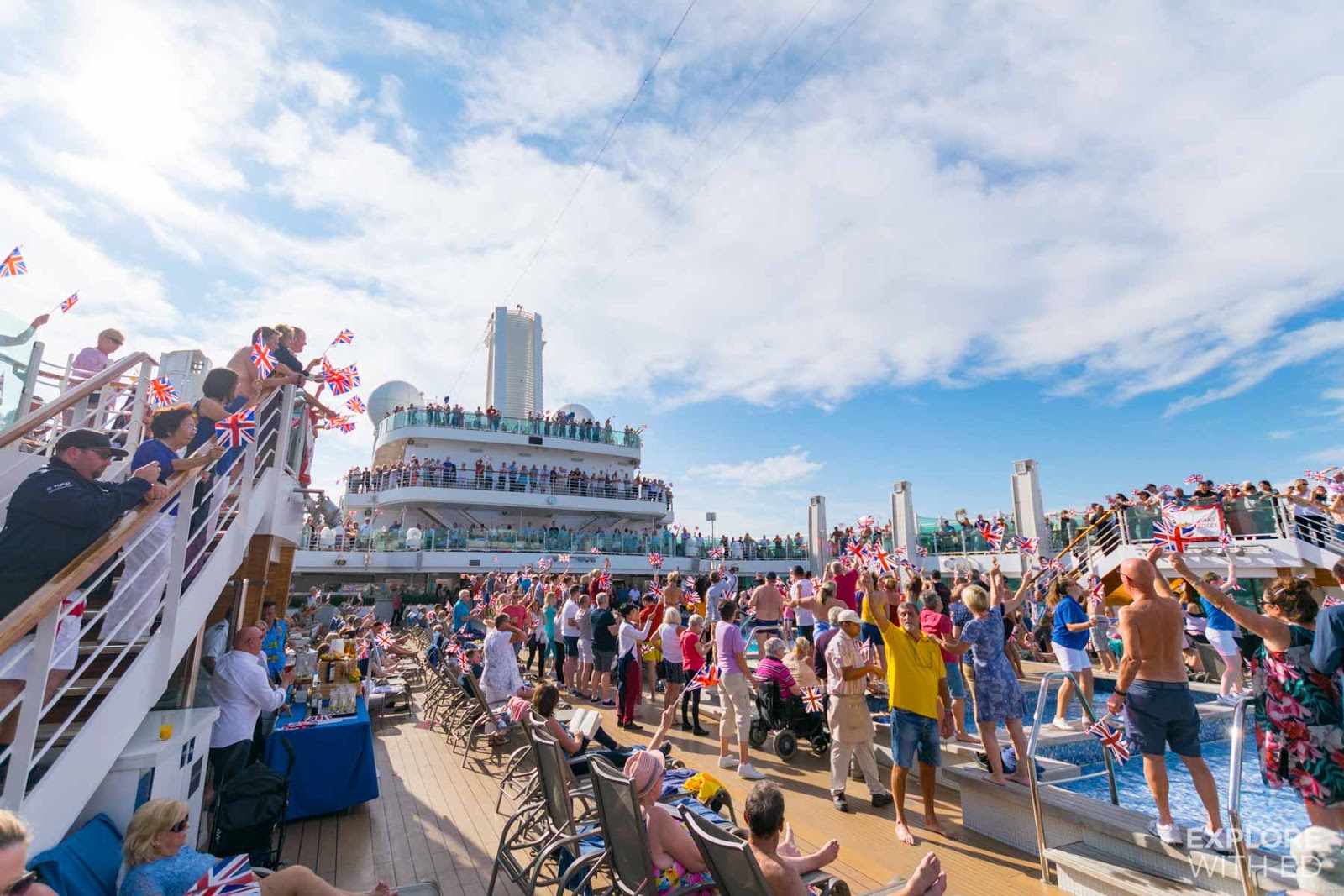 P&O Cruises Rule Britannia Sail away Party