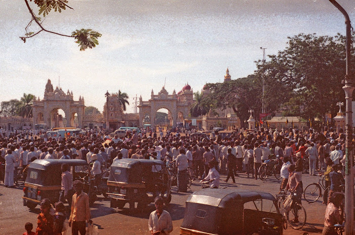 Mysore, Mysuru, Kannada Rajavastava festival, © L. Gigout, 1990