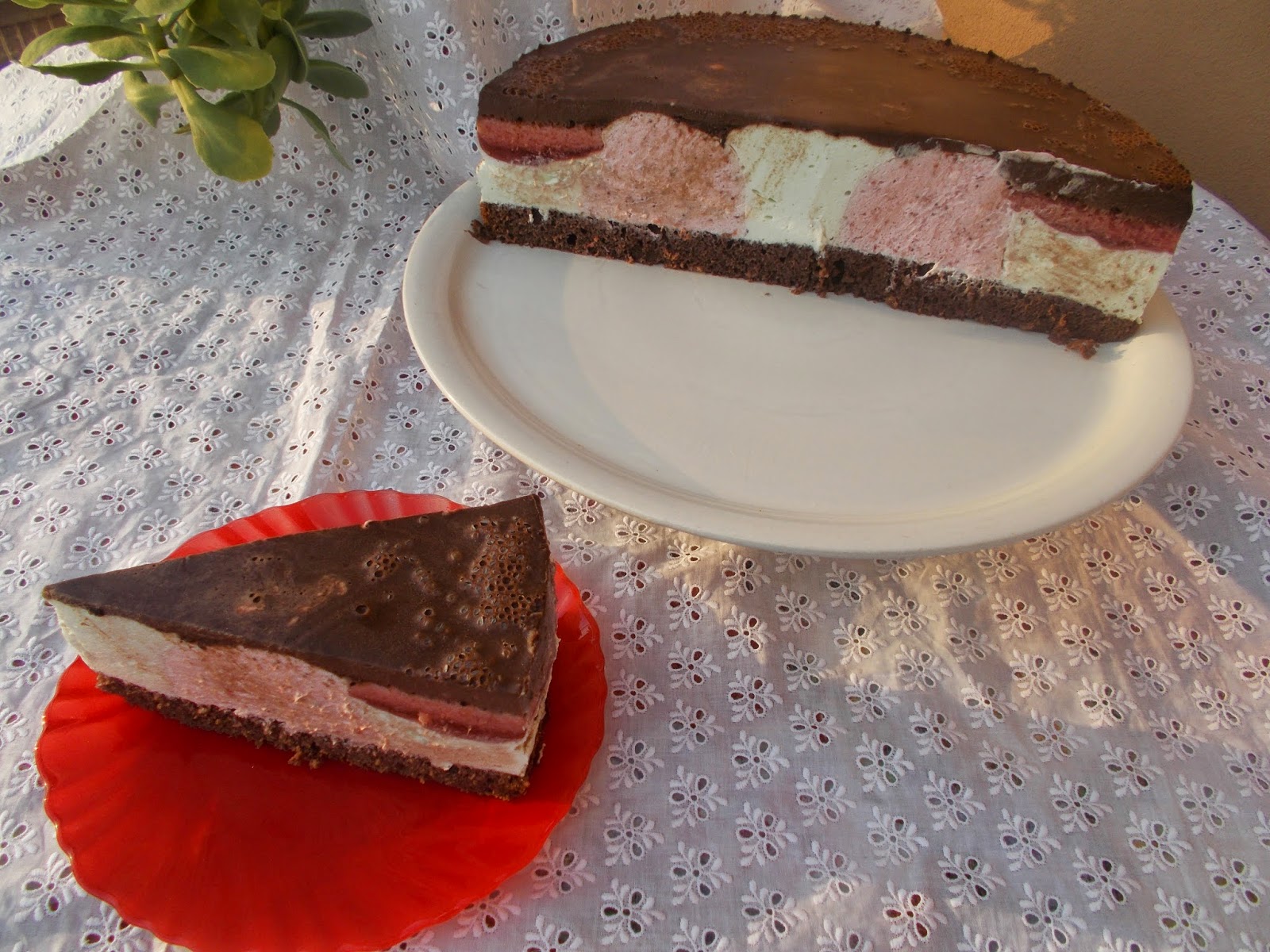 Tort cu crema bavareza si ciocolata