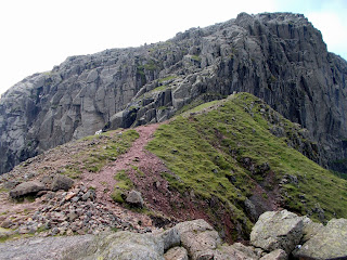 Broad Stand on Scafell mickledore between wasdale and upper eskdale