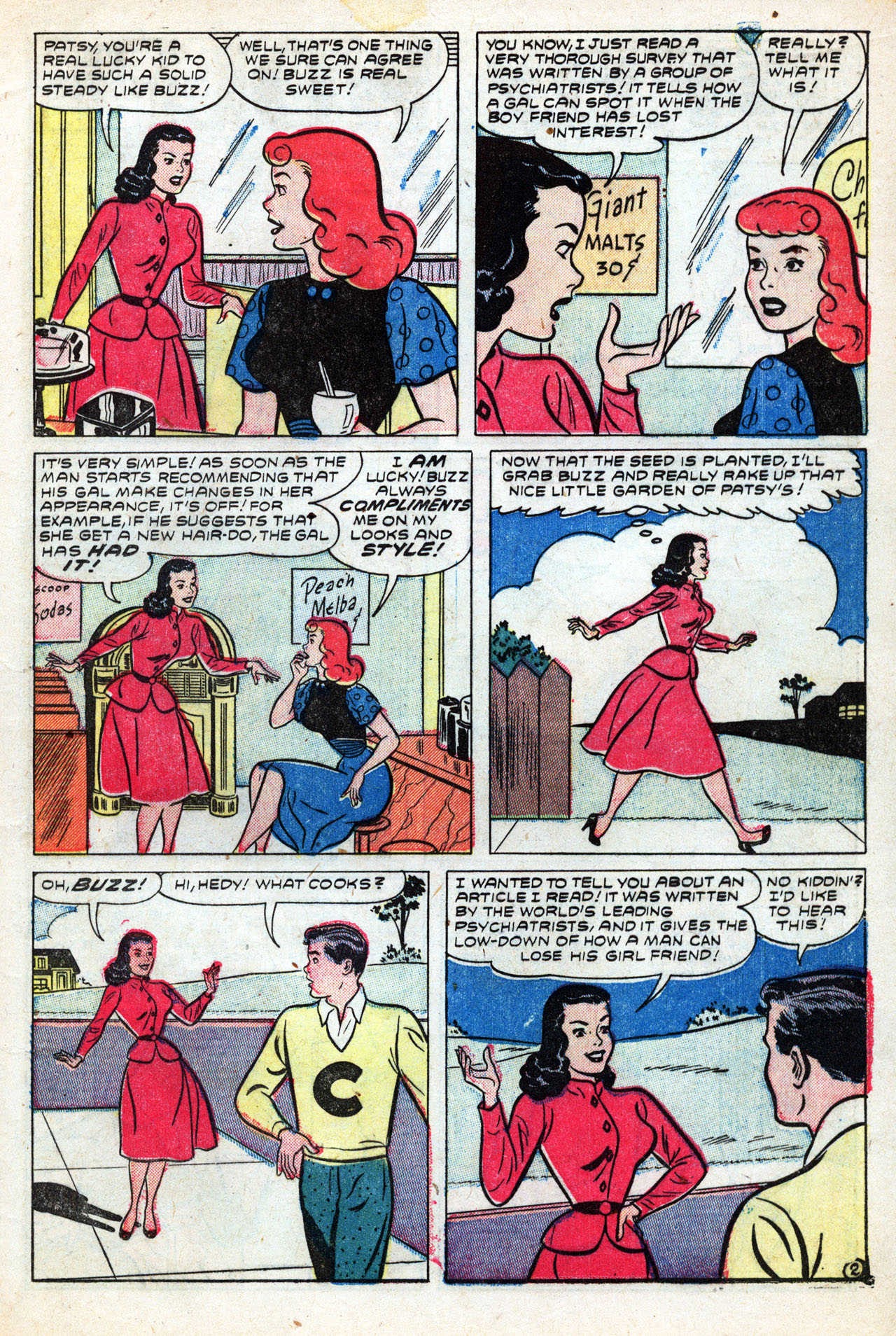 Read online Patsy and her Pals comic -  Issue #11 - 13