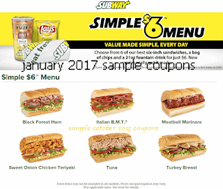 Subway Coupons Subway Coupons