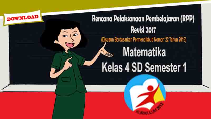 Rpp Matematika Kelas 4 SD Semester 1 Kurikulum 2013 Revisi