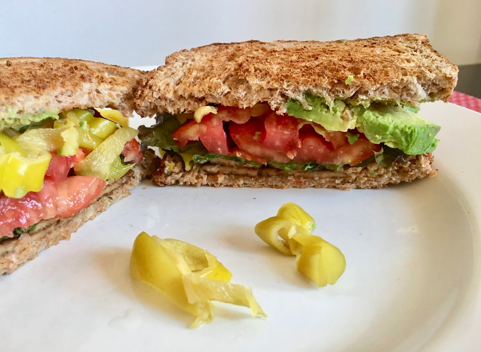 The Veracious Vegan Tempeh Bacon, Tomato, Lettuce, and Avocado