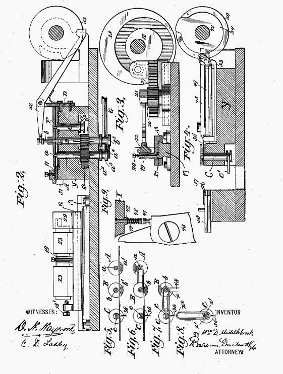 Patents on the soles of your shoes... Oh, patents! Paperclip machine