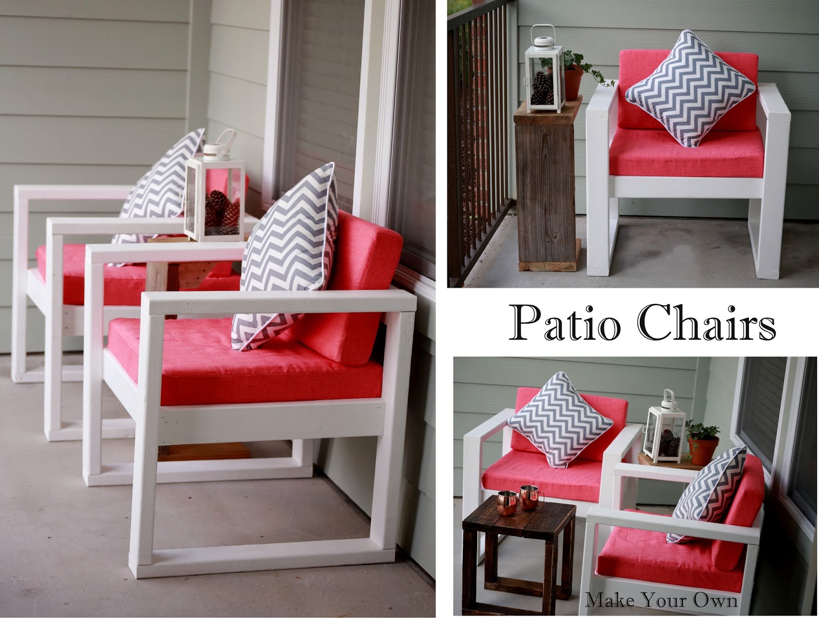 Make Your Own Easy DIY Patio Chairs using 2 x 4sTutorial