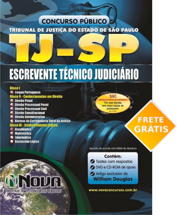 Apostila Impressa TJ SP 2014 Escrevente