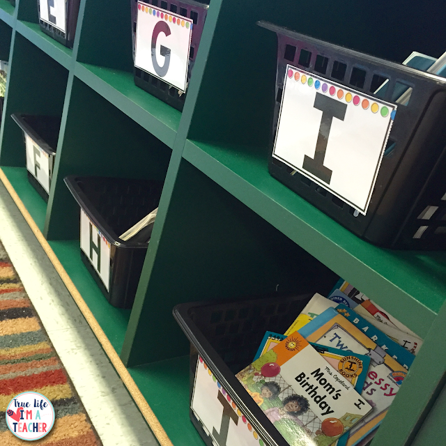 A detailed picture tour of setting up, organizing, and decorating a 1st grade classroom.