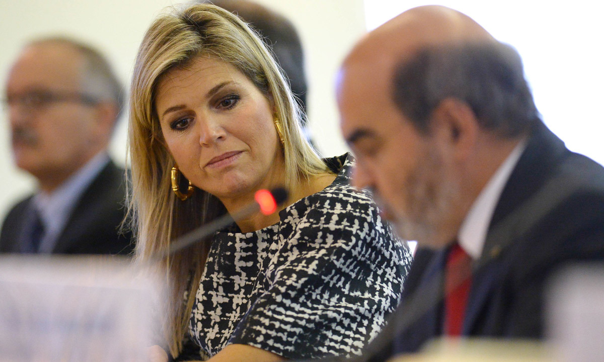 Queen Maxima is in Rome participating in the Conference