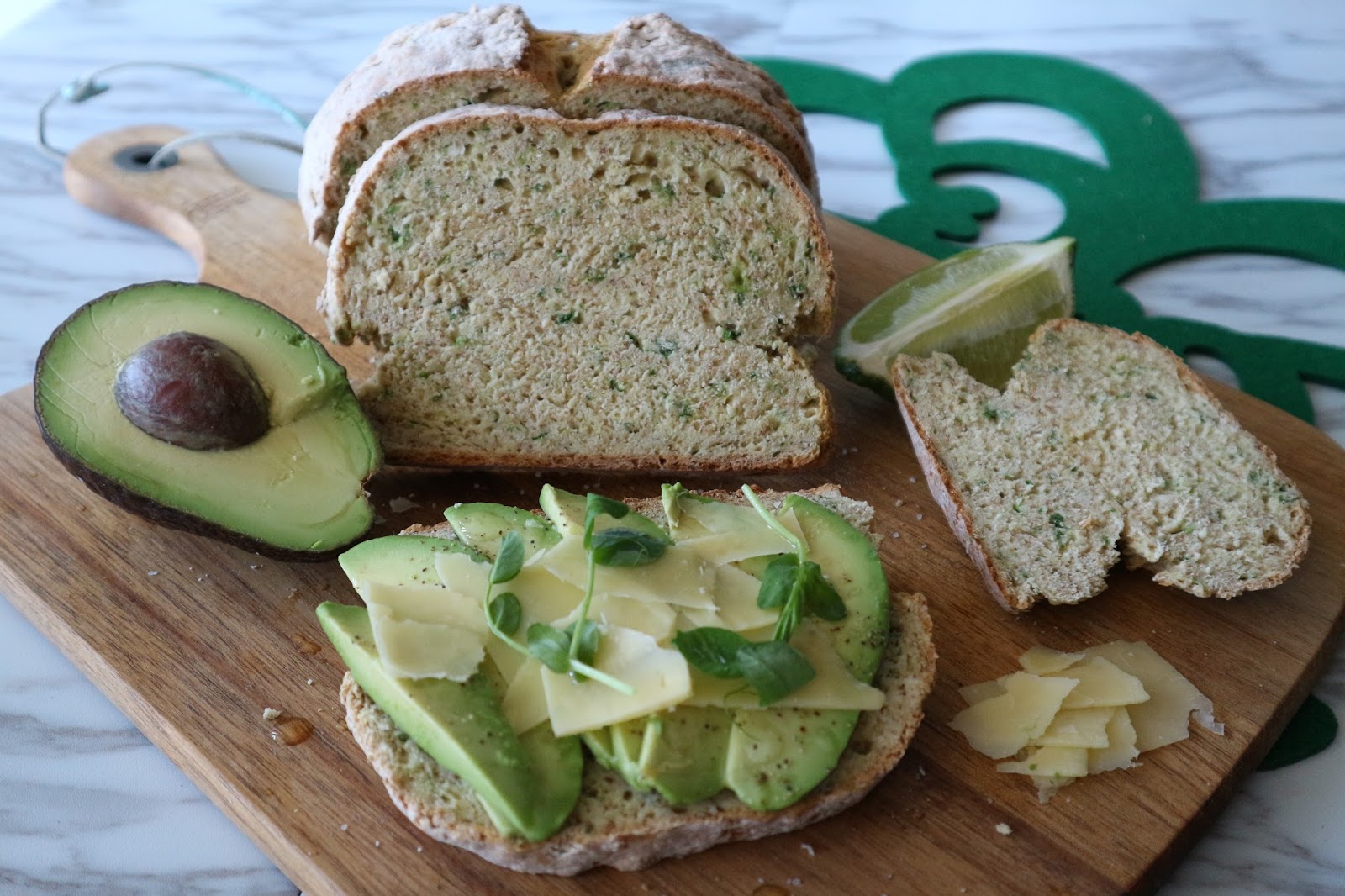 Starving Foodie Shamrock Green Irish Soda Bread & Avocados for St