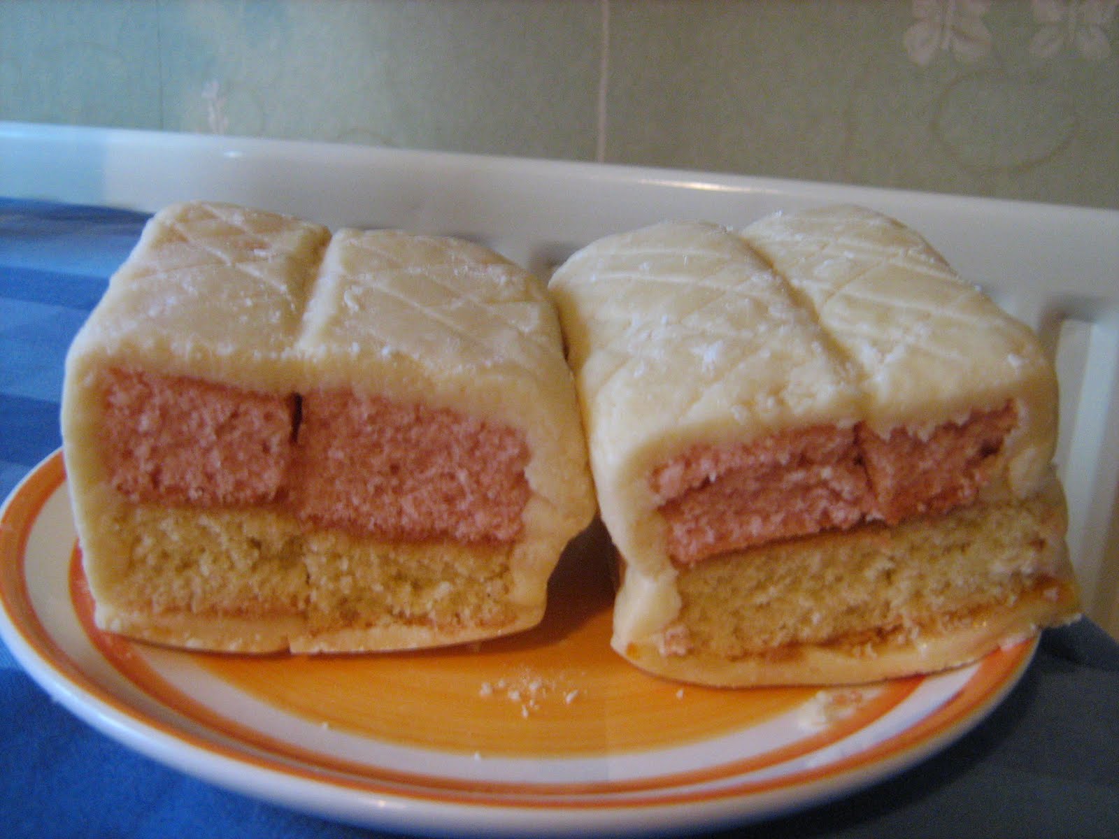 Rising To The Berry Battenburg Cake