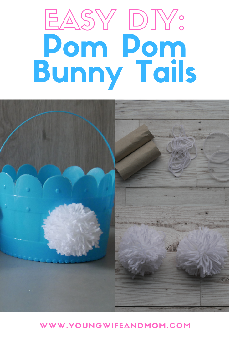 Easy DIY Pom Pom Bunny Tails Young Wife & Mom