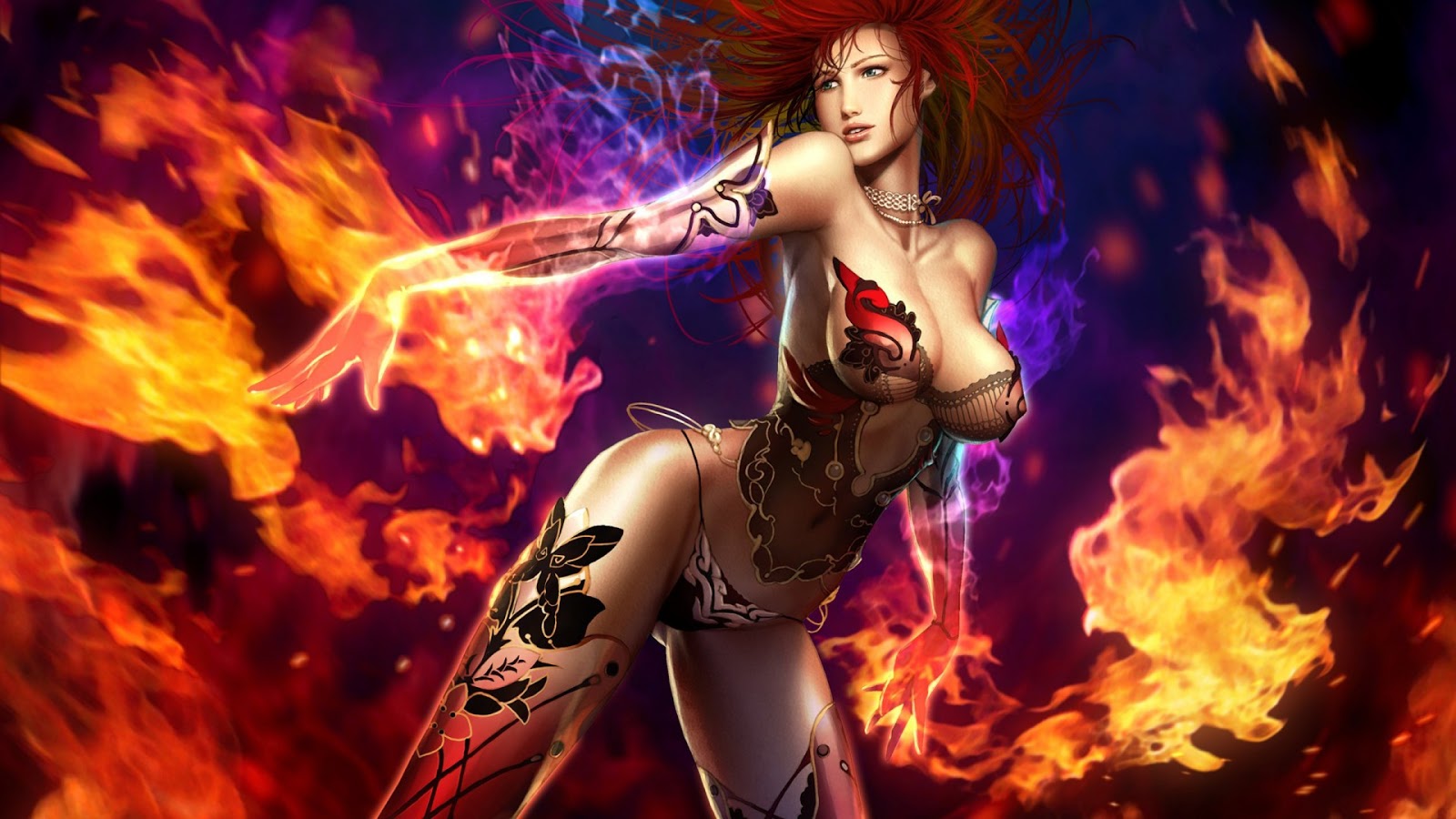 Fire Fantasy Porn - Fire Elemental Girl | Sex Pictures Pass