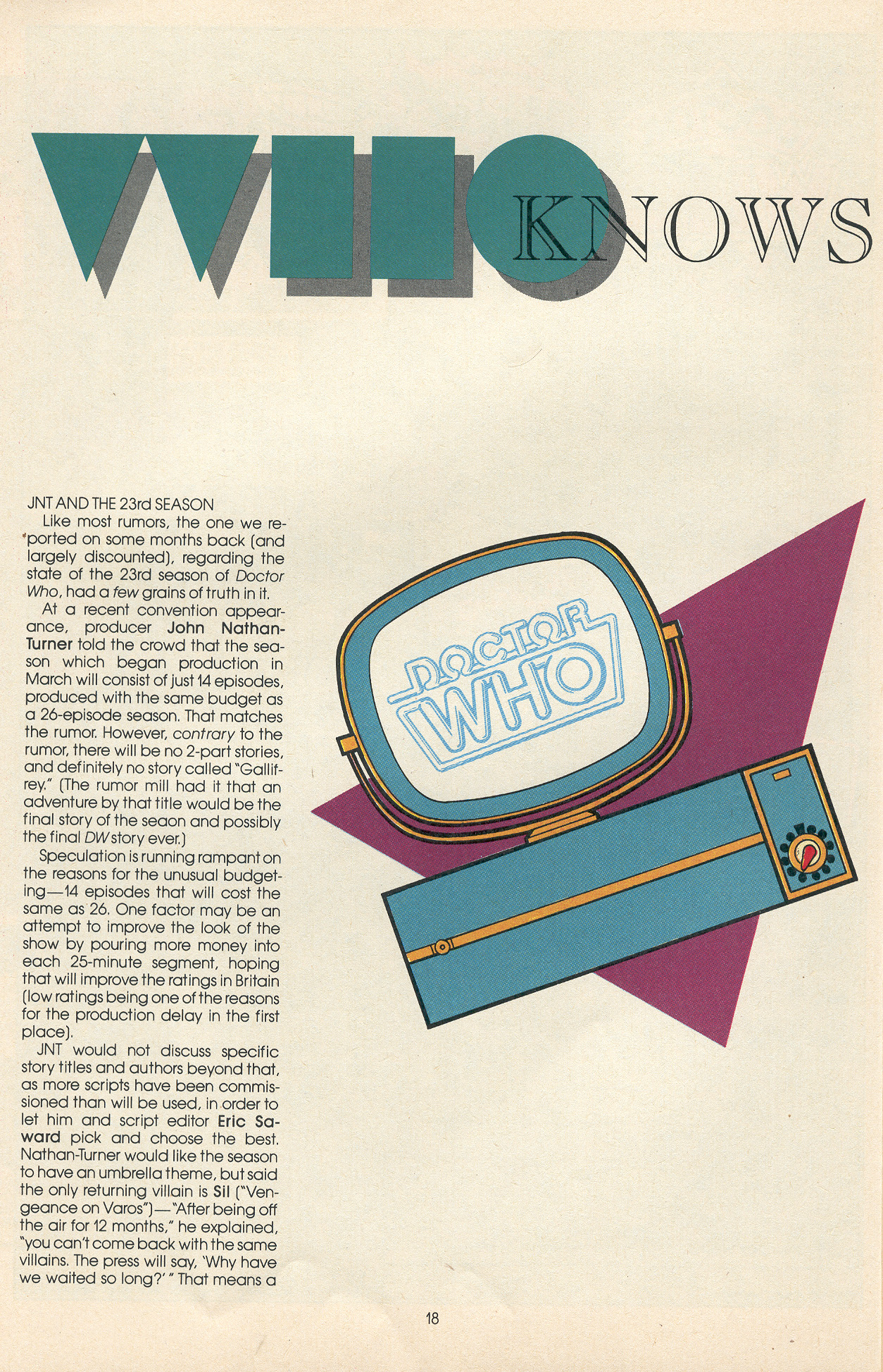 Read online Doctor Who (1984) comic -  Issue #23 - 20