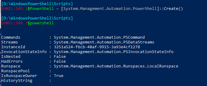 Working with RunSpace in Powershell