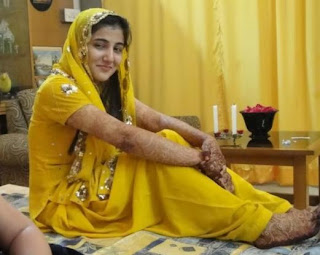 Beautiful Pakistani Bridal In Yellow Dress