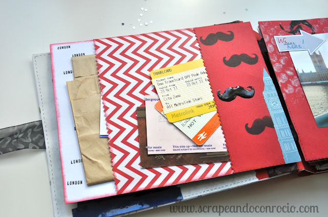 Mini álbum viaje Londres scrapbooking