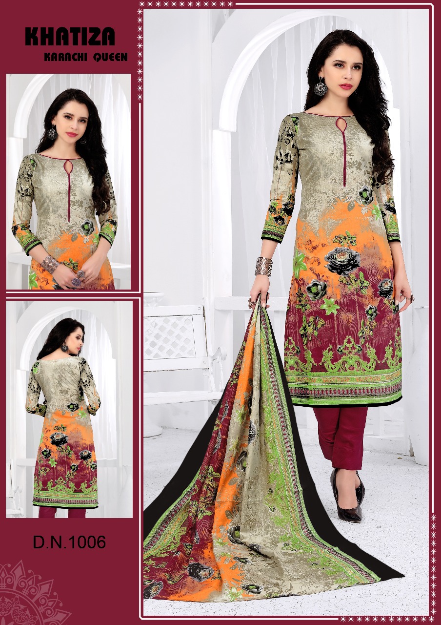 Khatiza Karachi cotton dress Online Wholesale Clothing Store