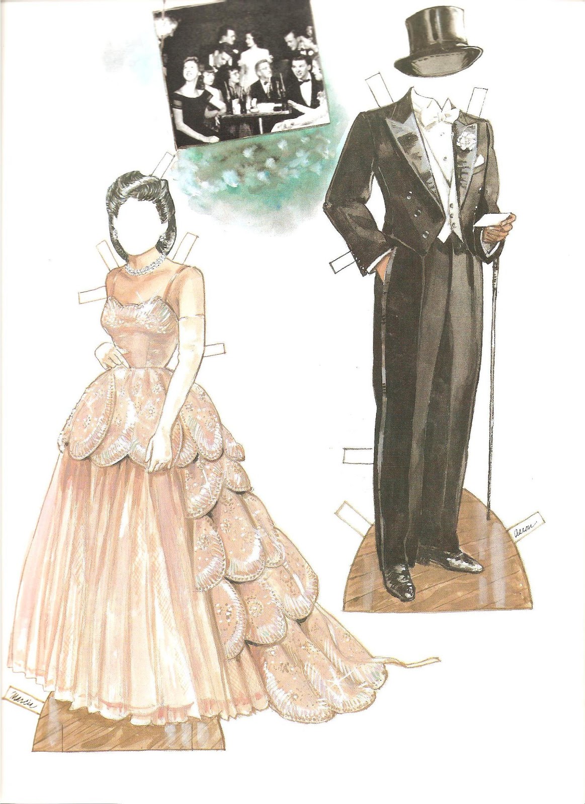 Miss Missy Paper Dolls Collection by design II a paper doll history