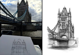 07-Tower-Bridge-Luke-Adam-Hawker-Creating-Architectural-Drawings-on-Location-www-designstack-co