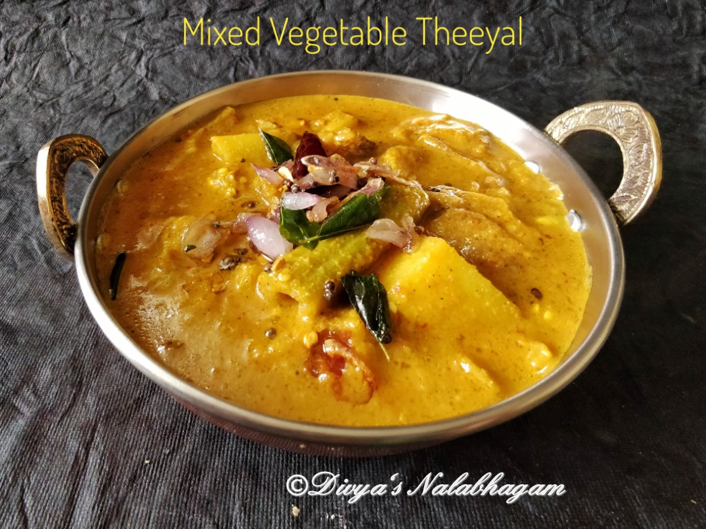 Mixed Vegetable Theeyal Divya's Nalabhagam