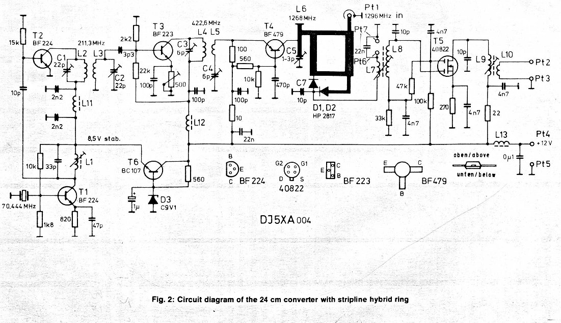 Трансвертер lz4au на 1296 мгц схема