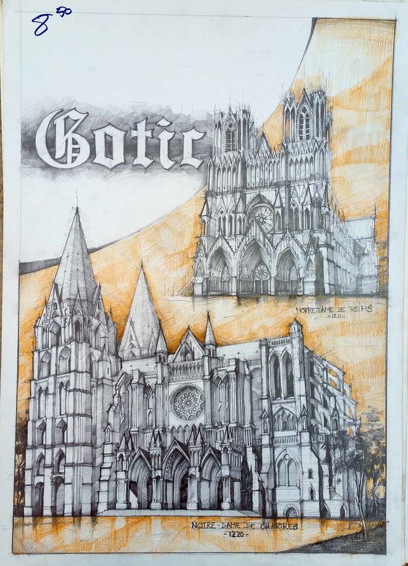 03-Gothic-History-Vlad-Bucur-The History-of-Architecture-in-Drawings-www-designstack-co