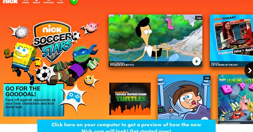 NickALive!: Nickelodeon USA Unveils New-Look Nick.com