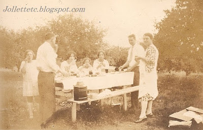 Woodring and Williams families picnic August 1928 Woodring and Williams families picnic August 1928