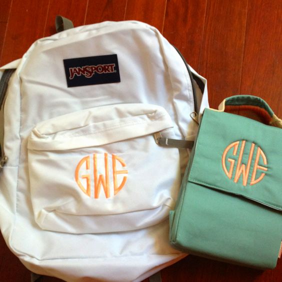 jansport monogrammed backpack