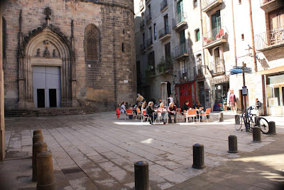 Plaça de Sant Just inside the Barcelona Gothic Quarter