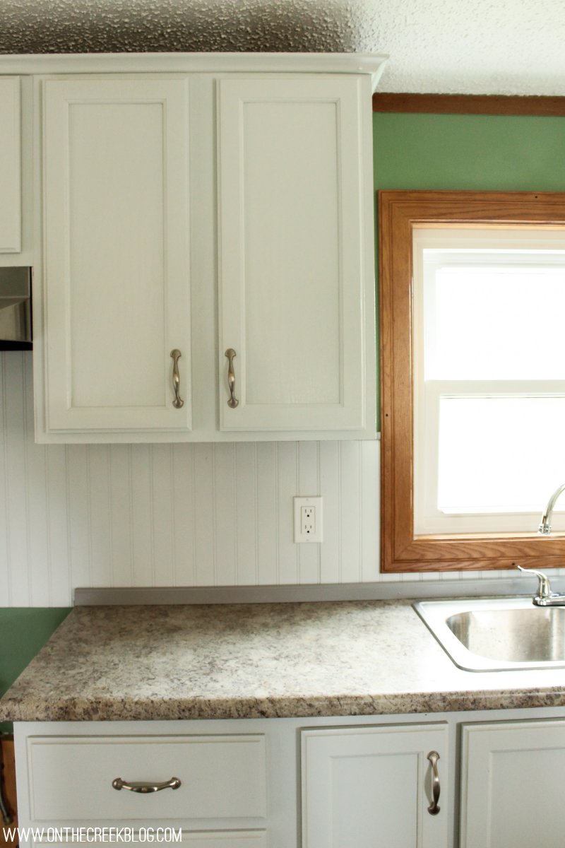 Beadboard Kitchen Backsplash - Tiff W. - on the creek blog