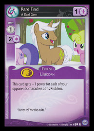 My Little Pony Rare Find, A Real Gem Premiere CCG Card