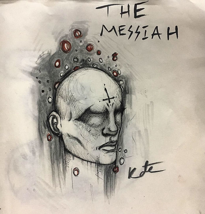 I draw a lot of my hallucinations as drawing helps me deal with it - I Was Diagnosed With Schizophrenia At The Age Of 17, So I Started Drawing My Hallucinations To Cope With It