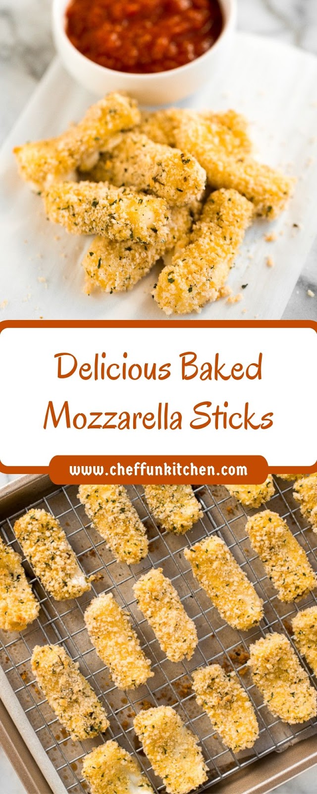Delicious Baked Mozzarella Sticks Delicious Baked Mozzarella Sticks