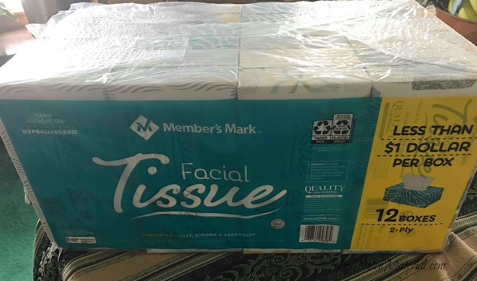 Top Notch Material Member's Mark Facial Tissue Exclusively at Sam's Club