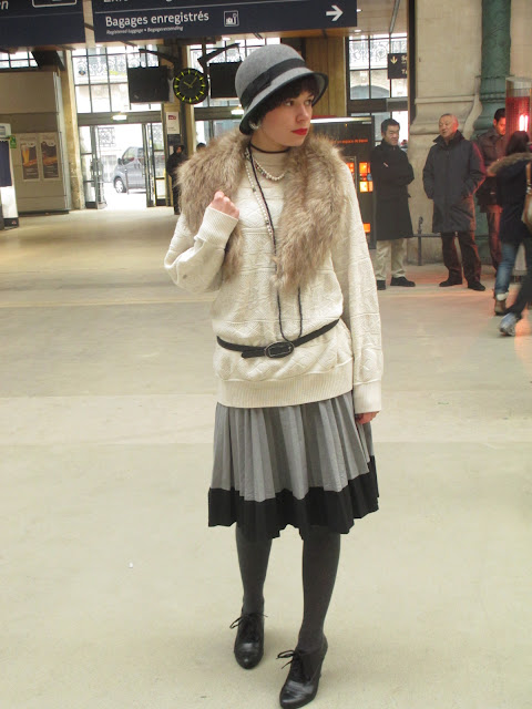 Alice de Janzé 1920s inspired shoot Gare du Nord